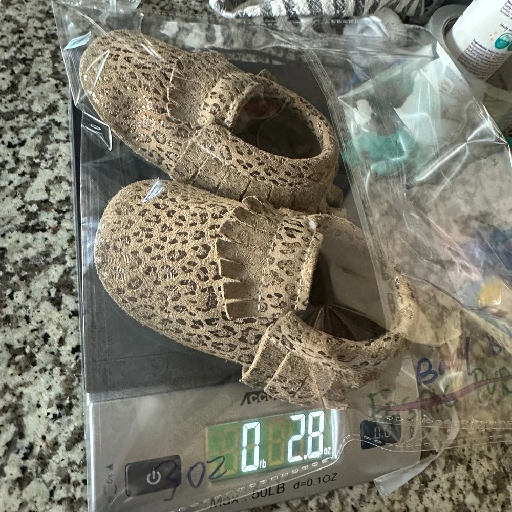 BirdRock Baby Moccasins Leopard Print